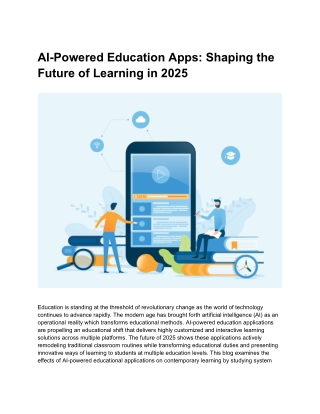 AI-Powered Education Apps: Shaping the Future of Learning in 2025