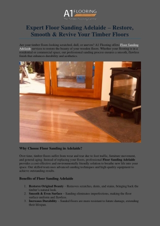 Expert Floor Sanding Adelaide – Restore, Smooth & Revive Your Timber Floors