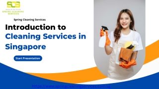 Introduction to Cleaning Services in Singapore