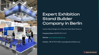 Expert Exhibition Stand Builder Company in Berlin