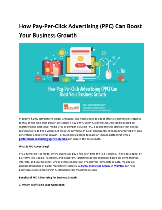 How Pay-Per-Click Advertising (PPC) Can Boost Your Business Growth