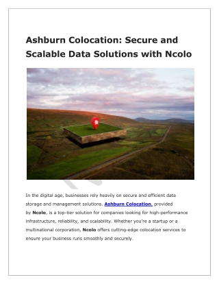 Ashburn Colocation – Secure & Scalable Solutions  ENcolo