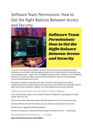 software team permissions how to get the right
