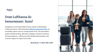 does lufthansa do does lufthansa do bereavement