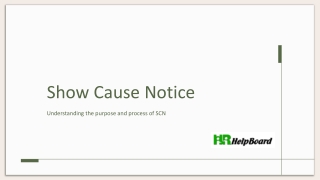 show cause notice