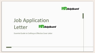 job application letter