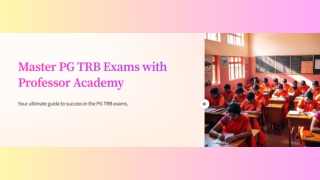 PG TRB Books