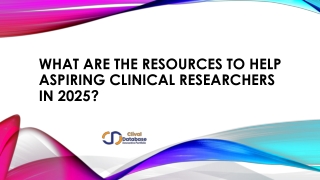 What are the resources to help aspiring clinical