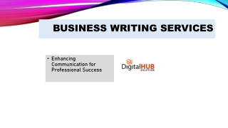 business writing services