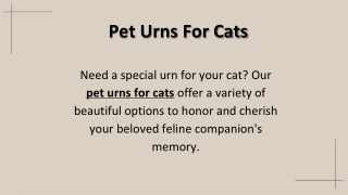 Pet Urns For Cats