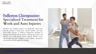 Fullerton Chiropractor: Advanced Techniques for Optimal Wellness