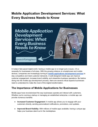 Mobile Application Development Services_ What Every Business Needs to Know