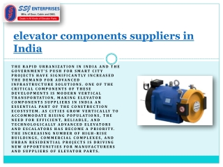 Opportunities Arising from Smart City Projects for Escalators and Elevators