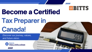Become a Certified Tax Preparer in Canada!