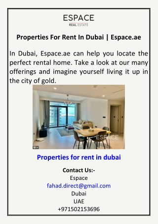 properties for rent in dubai espace ae