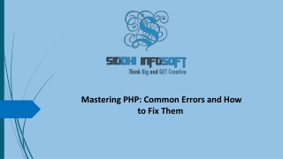 PHP Common Error and how to fix