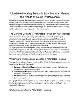 Affordable Housing Trends in Navi Mumbai_ Meeting the Needs of Young Professionals