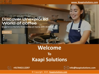 Coffee Machine With Steamer - Kaapisolutions.com