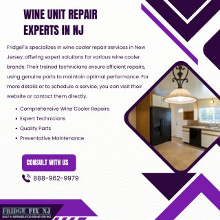 Wine Unit Repair Experts in NJ  FridgeFix