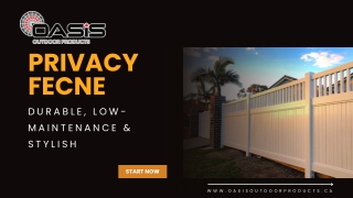Privacy Fence: Durable and Stylish Option for Your Space