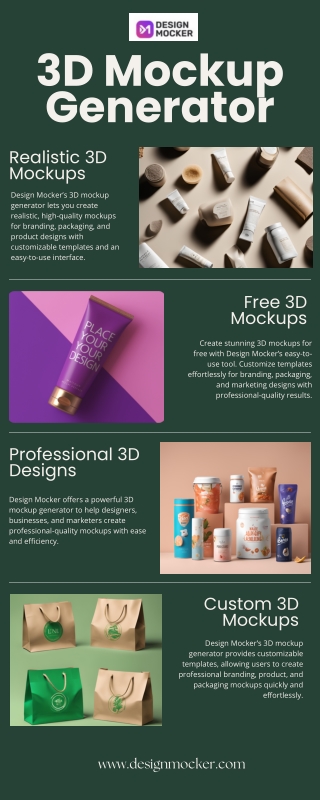 3d mockup generator realistic 3d mockups