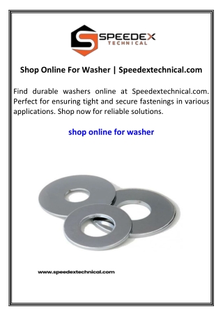 Shop Online For Washer Speedextechnical.com