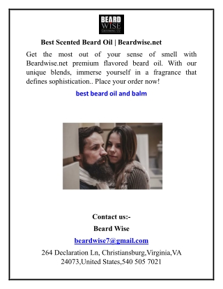 Best Scented Beard Oil  Beardwise.net