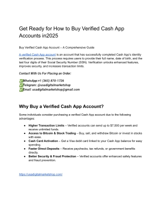 Buy Verified Cash App Account – A Comprehensive Guide