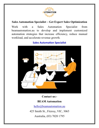 Sales Automation Specialist – Get Expert Sales Optimization