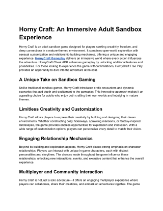 Horny Craft_ An Immersive Adult Sandbox Experience