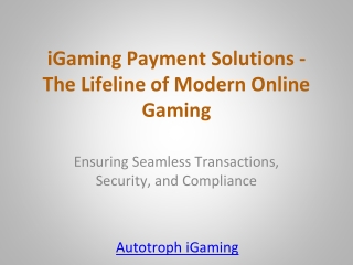 igaming payment solutions the lifeline of modern online gaming