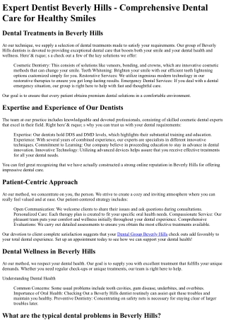 Dental Group of Beverly Hills