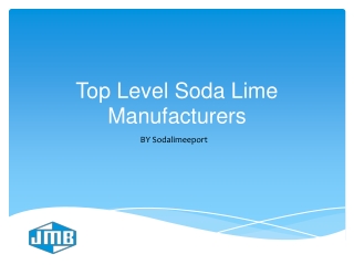 Top Level Soda Lime Manufacturers - Sodalimeexport
