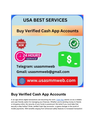 Buy Verified Cash App Accounts