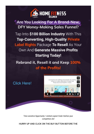 PLR Home Fitness Regimen