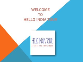 welcome to hello india tour