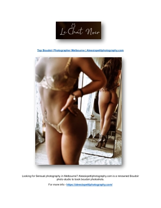 Top Boudoir Photographer Melbourne | Alessiopettiphotography.com