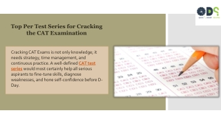 Top Per Test Series for Cracking the CAT Examination