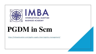 pgdm in scm