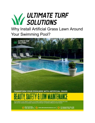Why Install Artificial Grass Lawn Around Your Swimming Pool_