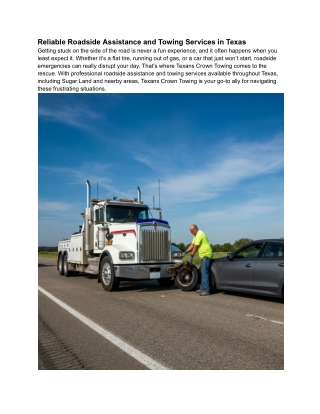 reliable roadside assistance and towing services