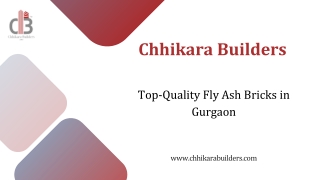 Top-Quality Fly Ash Bricks in Gurgaon