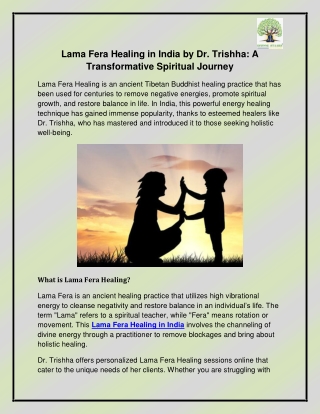 Lama Fera Healing in India