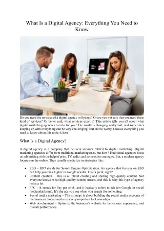what is a digital agency everything you need