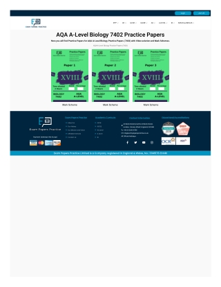 AQA A level Biology Practice Papers - Exam Papers Practice