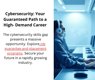 Cyber Security Job Guarantee and Placement – Secure Your Future in Tech