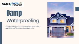 Waterproofing Solution in Mohali