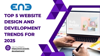 Top 5 Website Design And Development Trends For 2025
