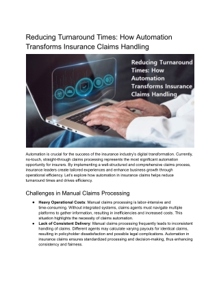 reducing turnaround times how automation