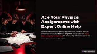 ace your physics assignments with expert online